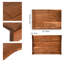 2 pièces de couvertures de poêle à nouilles en bois avec poignées, panneau de couverture en bois pour cuisinière à gaz et dessus de cuisinière électrique, couvercle d'évier de cuisine pour comptoir, acacia