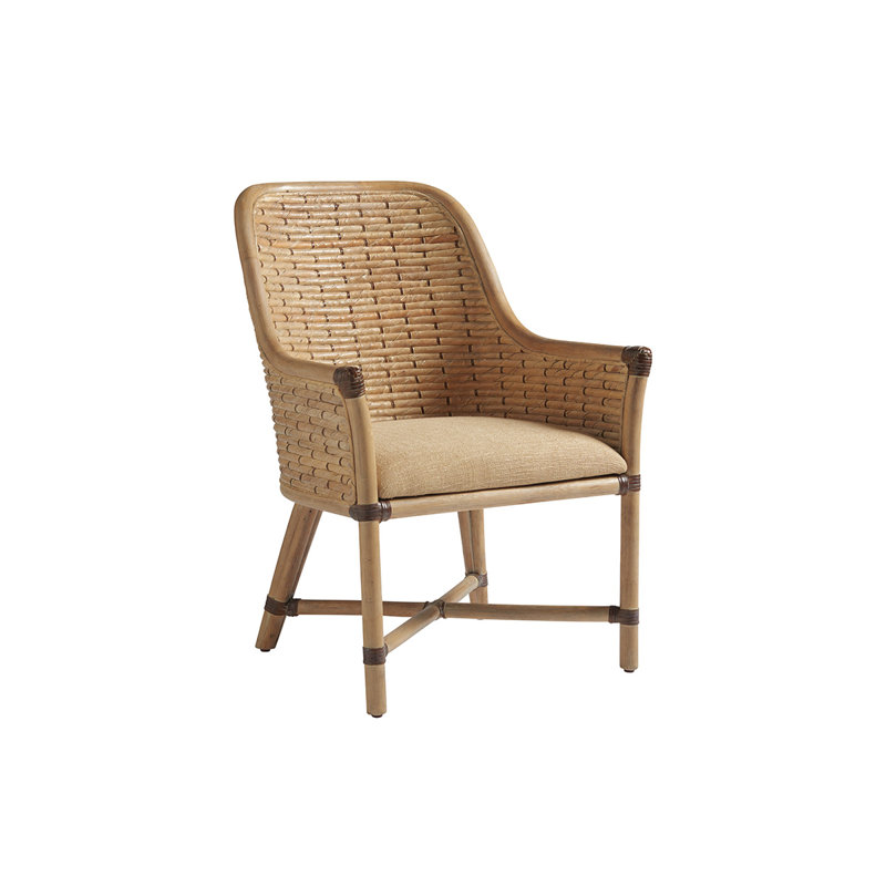Los Altos Keeling Woven Arm Chair, Golden Maize