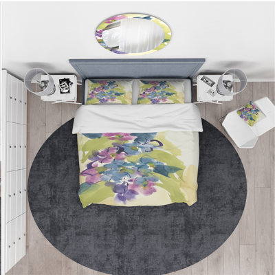 Ensemble de housse de couette Traditional Spring Bouquet II - microfibre de polyester