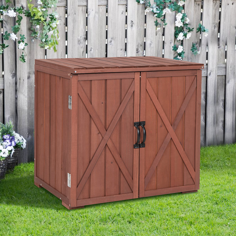 Armoire d'extérieur en bois massif