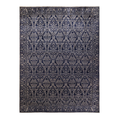 Haynie One-of-a-Kind 9' 1" X 12' 1" 2010s Wool Area Rug in Gray