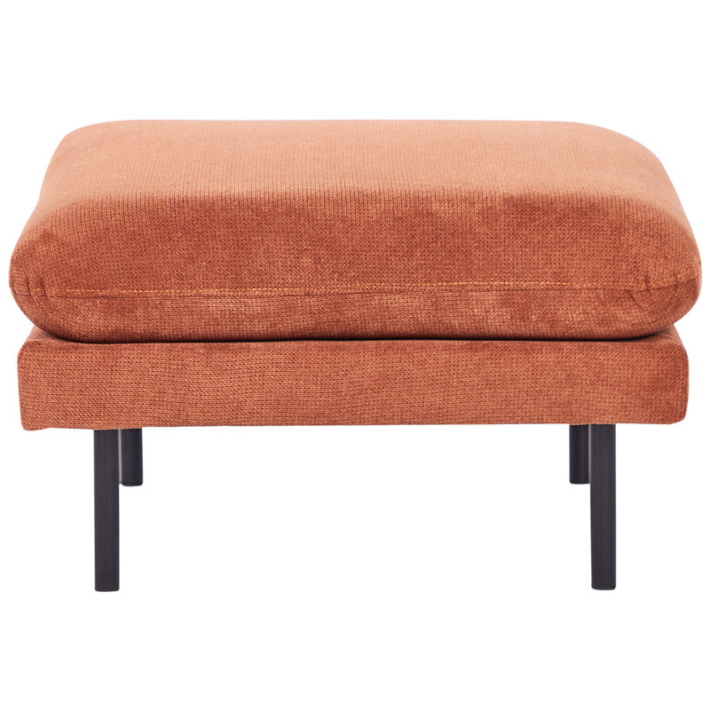 Vinterbro 70cm Wide Square Solid Colour Standard Ottoman, Brown