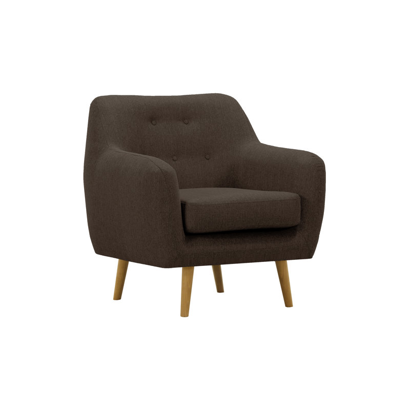 Melrose Upholstered Armchair, Brown