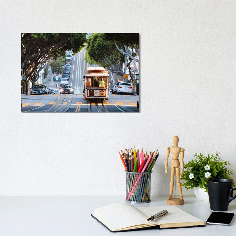 San Francisco Tram I by Matteo Colombo - Wrapped Canvas Gallery-Wrapped Canvas Giclée, 20.32 cm H x 30.48 cm W