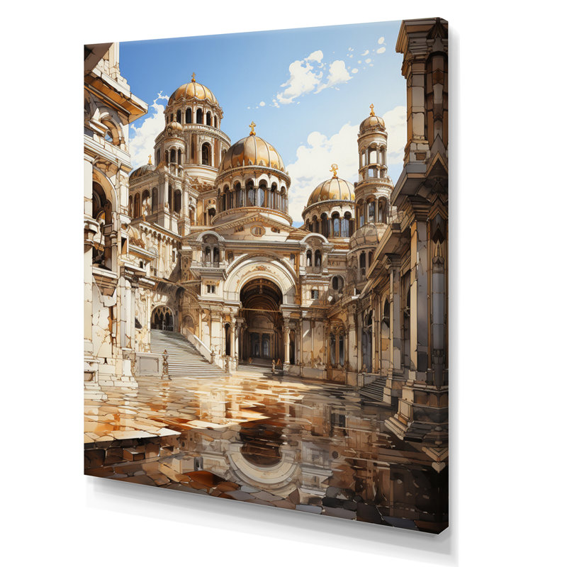 «Damaiah Emperor Justinian I Temple», reproduction sur toile, H 40 po x l 30 po x P 1,5 po, Toile tendue