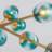 Modern Linear Chandelier With Gradient Glass Globes
