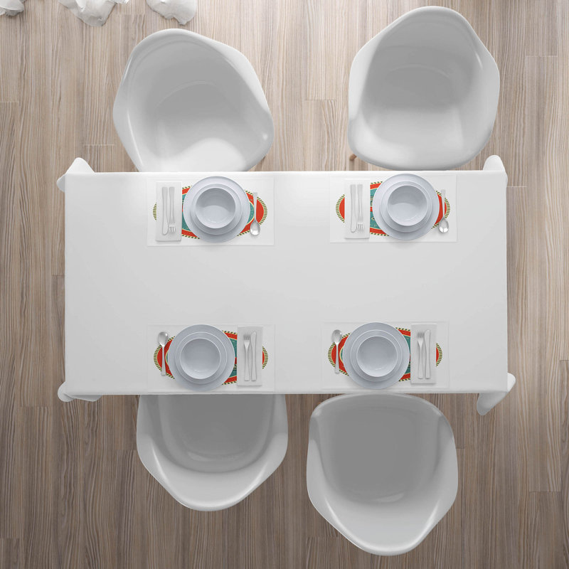 Polyester Abstract Rectangle Placemat