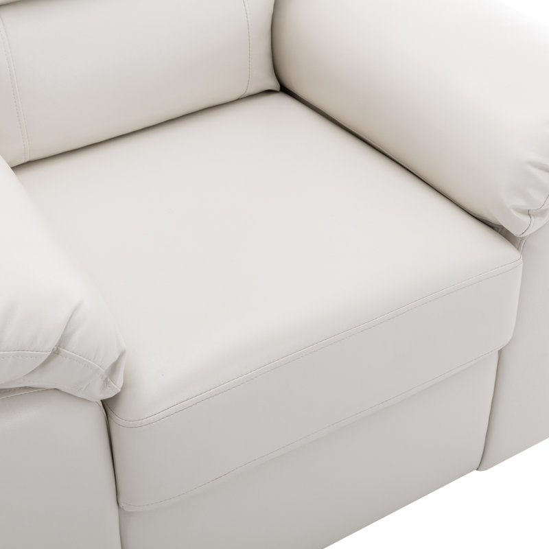 Faux Leather Accent Chair (Set Of2), White