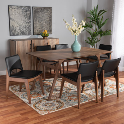 Charmica 6 - Person Four Leg Dining Set