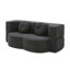 Upholstered 0 " Linen Sofa