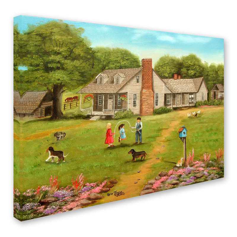 «Dugazon Grandpa's House», reproduction sur toile tendue, H 14 po x l 19 po