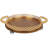 Round Decorative Wooden Tray With Metal Handles 9 In Fish Scale Decorative Serving Trays Bottom Plush Suitable For Any Table Decoration Multifunctional Circular Tray With Handle