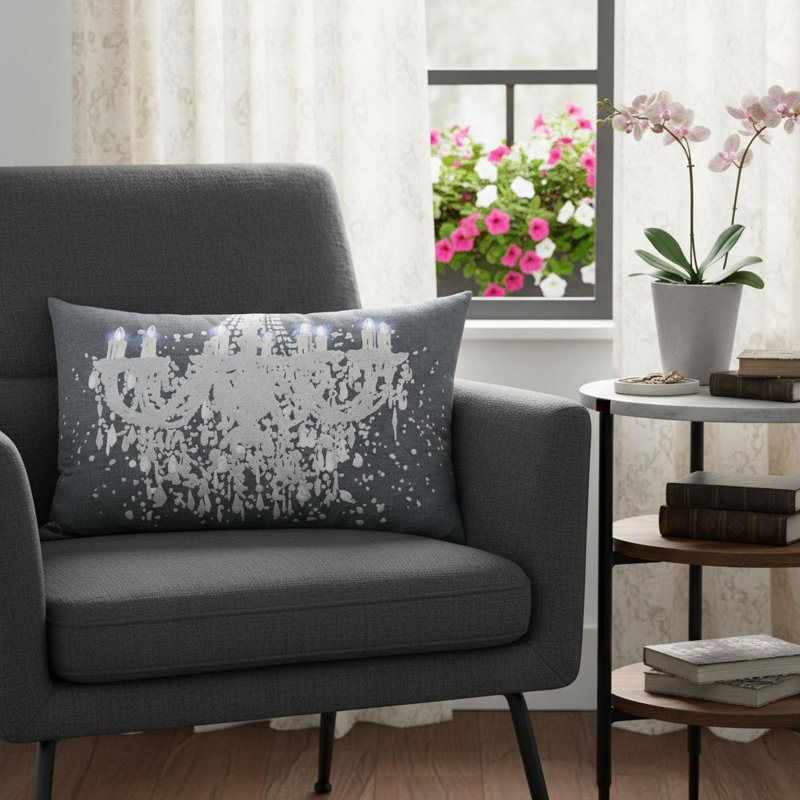 Polyester Lumbar Rectangular Pillow Cover & Insert