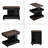 Adjustable End Table With Wheels, Modern Multifunctional Sofa Side Table With Lift-Top, 360°Rotating Top And Storage Space For Living Room, Small Space-1971074721