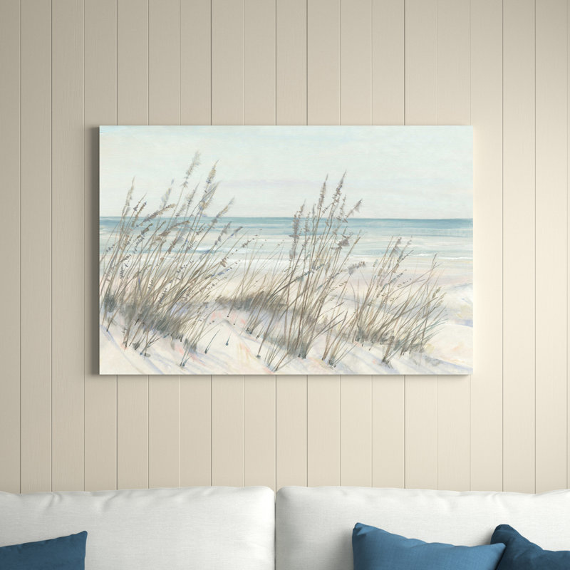 «Beach Grass I» par Tim Otoole - impression sur toile tendue, H 32 po x l 48 po x P 1,25 po, Toile tendue, No Frame