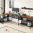Natoria L-Shaped Metal Base Credenza Desk-969487904