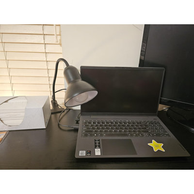 Desk Lamp, 360 Rotation Clip On Reading Light,Gooseneck Lamp With Cable,(Black/Bulb Not Include)