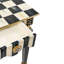 Check and Stripe Side Table-1403690499