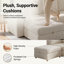 Canapé modulaire 8 pièces, canapé en U surdimensionné avec rangement caché pour les sièges, ensemble de salon convertible en chenille confortable-319342948