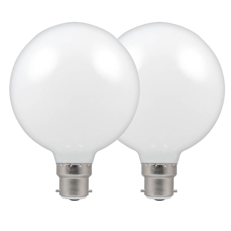 8W BA22d Dimmable LED Globe Light Bulb, 12.5 cm