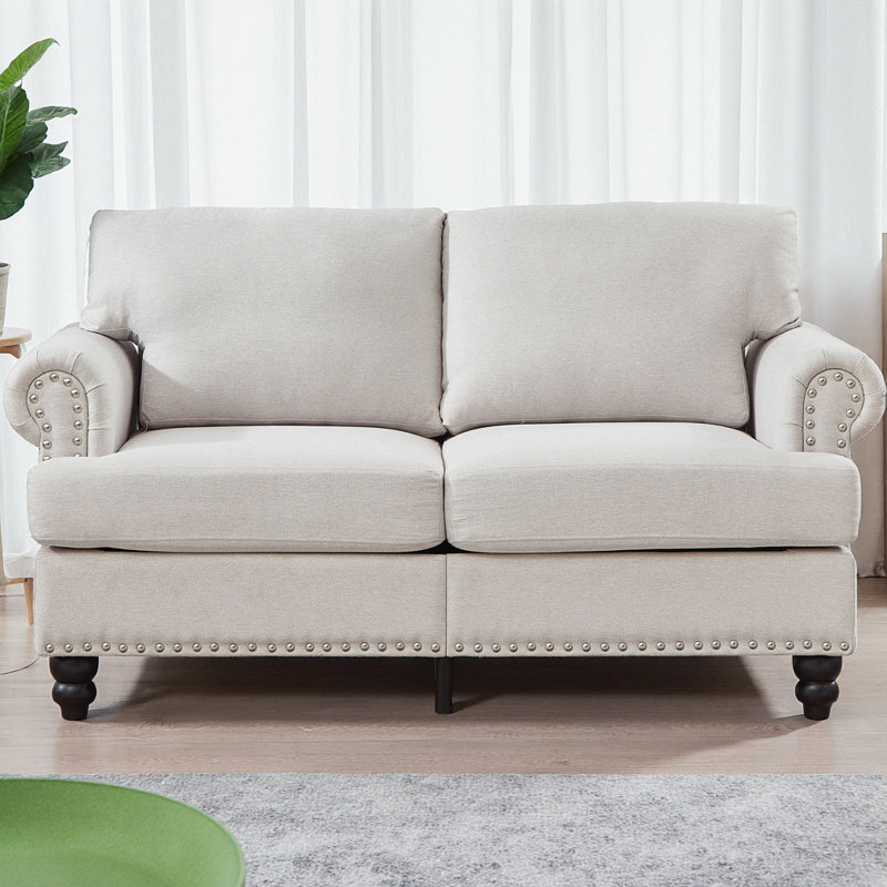 Canapé-lit 59,5 po Modern Classic Classic, Beige