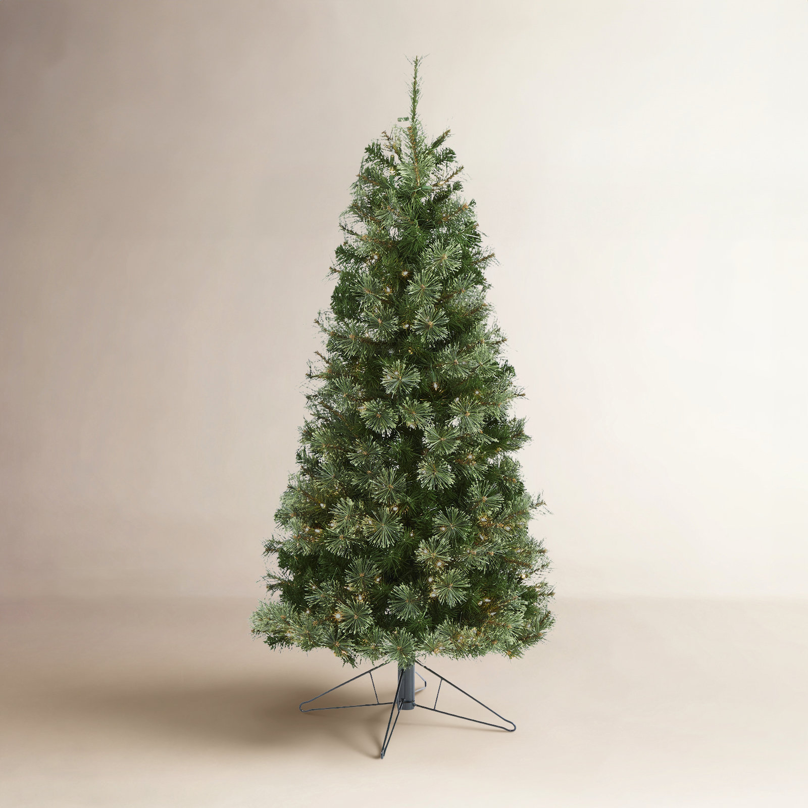 Lighted Artificial Pine Christmas Tree, 5' H