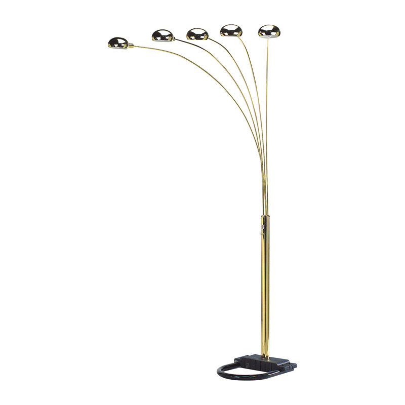 Mehik 76'' Traditional Floor Lamp, Gold