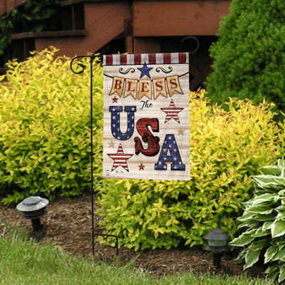 «Bless The USA Patriotic Garden Flag»
