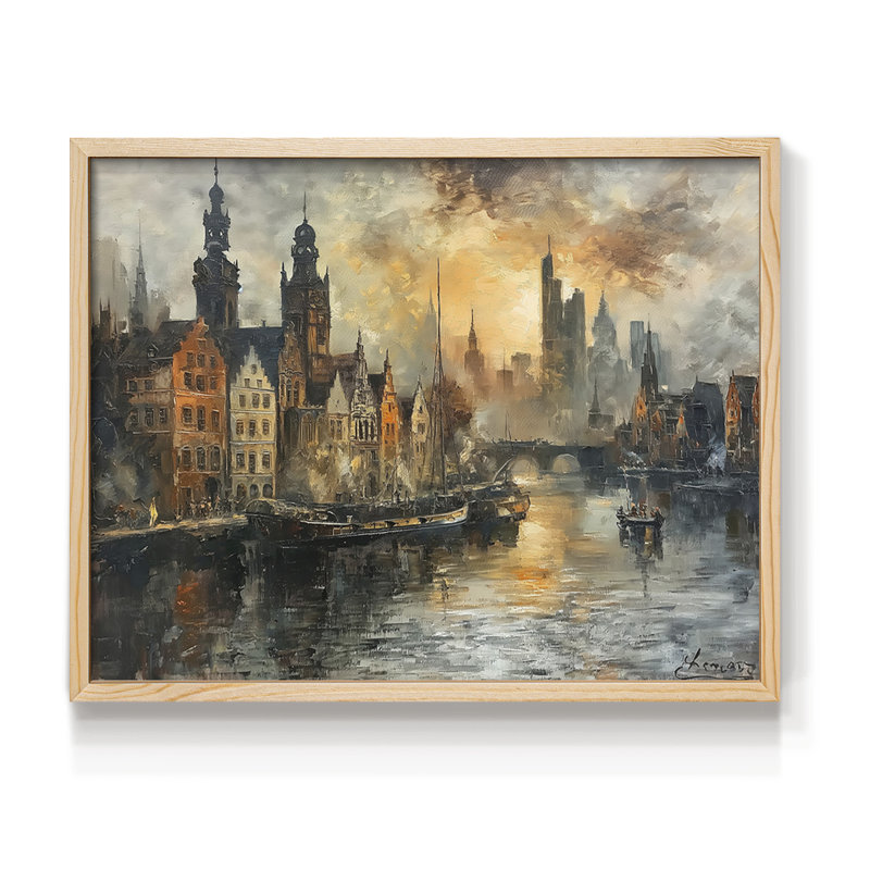 Nautical Series-CCII - Reproduction encadrée - Restickable, H 8 po x l 10 po, Naturel