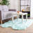 Diller Mint Faux Fur Machine Washable Shag Fluffy Area Rug-483354823