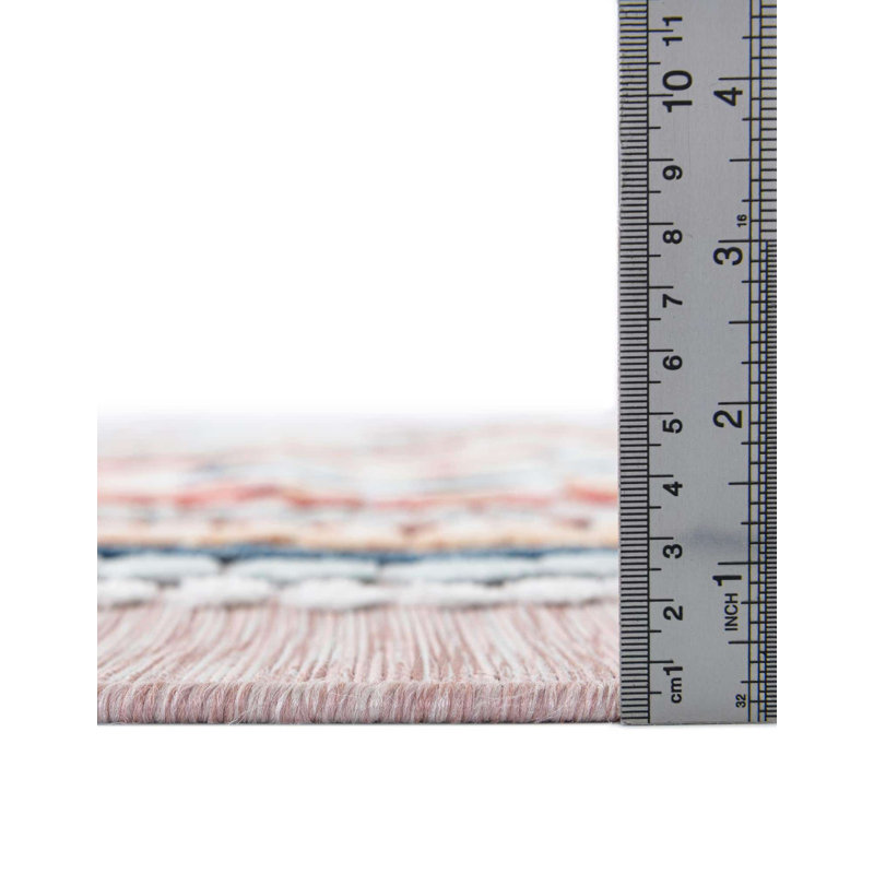 Firman Geometric Indoor / Outdoor Rug, Square 8'2"