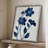 Indigo Bloom II Framed Print - Solid Wood-1018692712