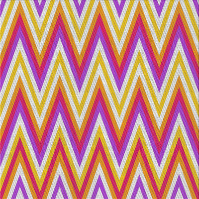 Tapis jaune à chevrons Siler