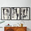 ABSTRACT Series DCC-III - Toile tendue avec châssis sur mesure - 3 pièces-742682274-742682272