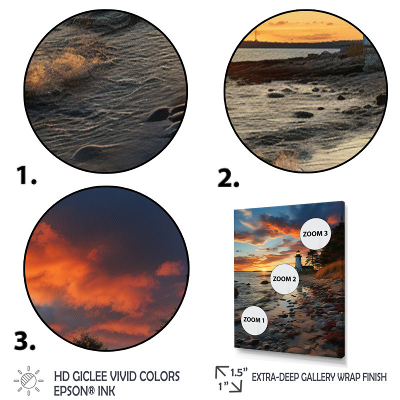 Rhode Island Landscape - Cityscapes Canvas Wall Art, Cadre photo noir, H 20 po x l 12 po x P 1 po