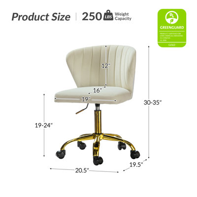 Alice Ergonomic Task Chair with Tufted Back