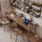 Tan Rectangular Solid Wood desks-107293676
