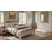 Farmhouse Bed Frame, Bedframe with Headboard and Footboard, Wooden Bed Frame with Wood Slats, Rustic White Platform Bed Frames Queen Size, No Box Spring Needed-120129756-119223468