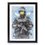 Smiley Policeman by Banksy - Picture Frame Painting Print-55725904-55725905
