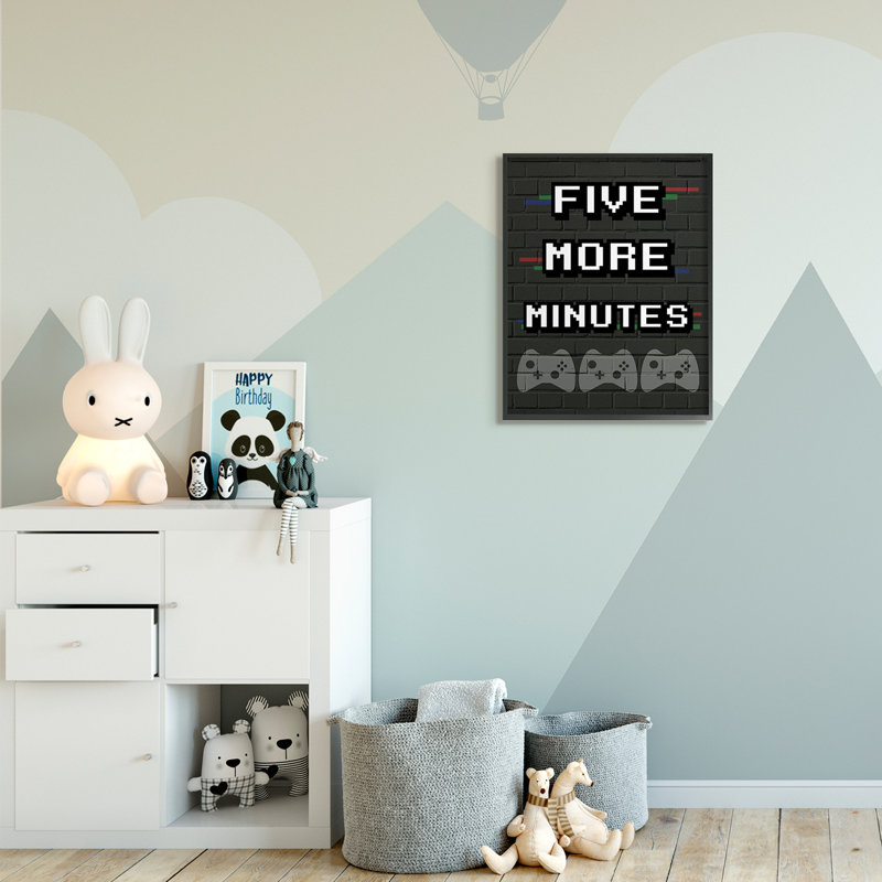 «Abdul-Azeez, cinq minutes de jeu vidéo», Giclée encadrée noir minuit, H 30 po x l 24 po x P 1,5 po