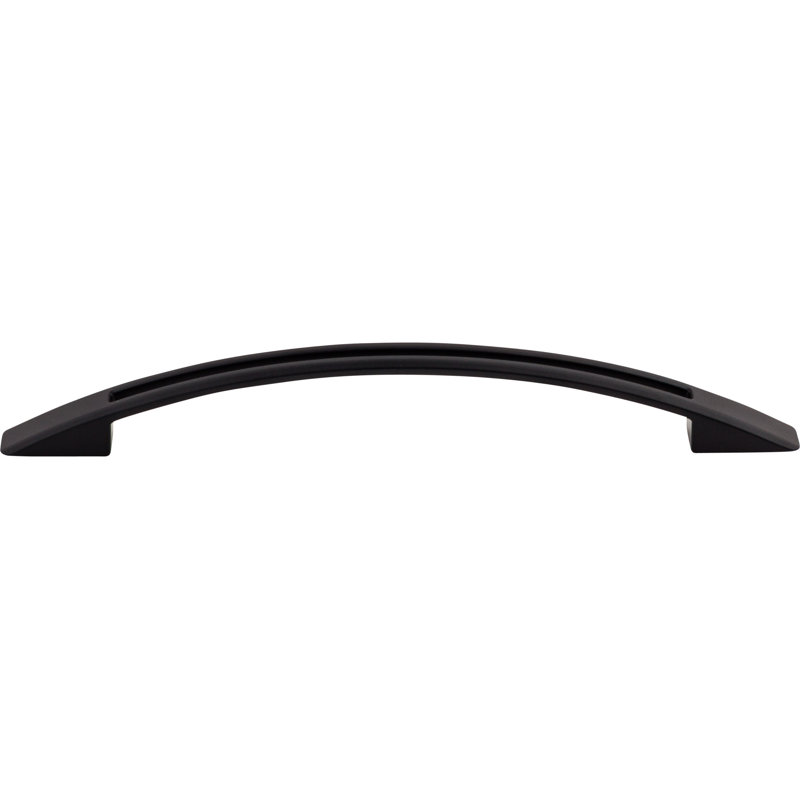 Tango Cut Out Center Bar pull, Flat Black, 6 5/16" Center to Center