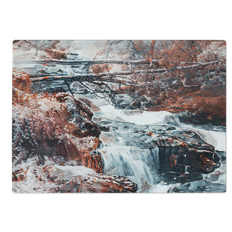 Glass Forest in Norway in Abstract Chopping Board, 28.5 cm W x 20 cm L