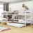 Douthitt Kids Twin Over Twin Bunk Bed with Trundle-1948142420