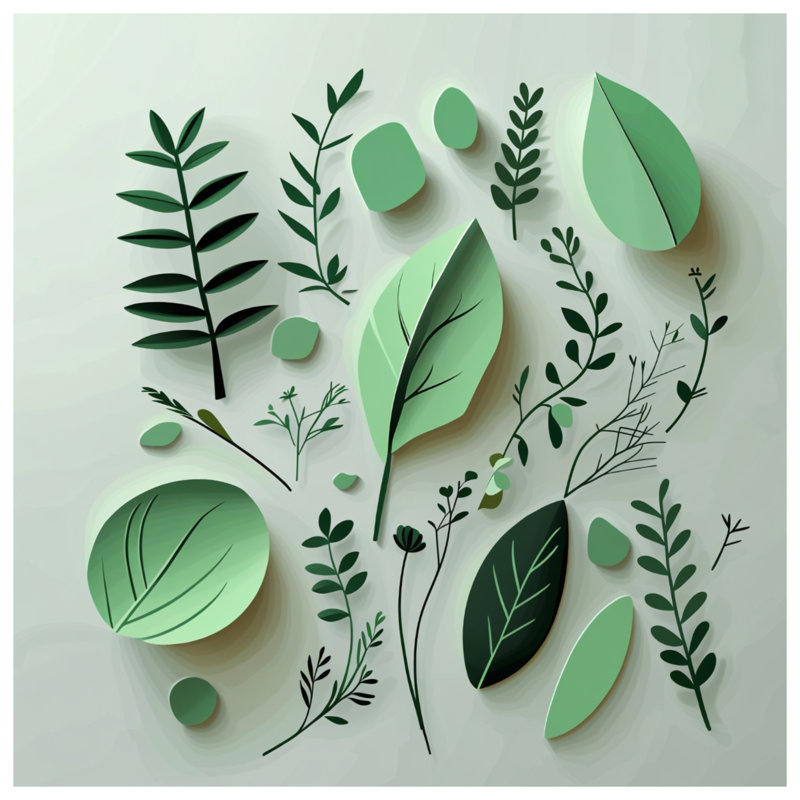 Tapis de bain feuilles, 24 po L x 17 po L