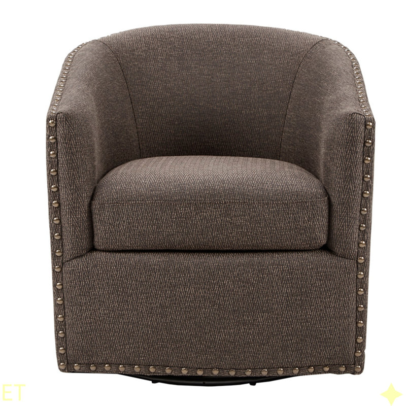 Fauteuil pivotant Tyler, mousse haute densité, Multi-couleur