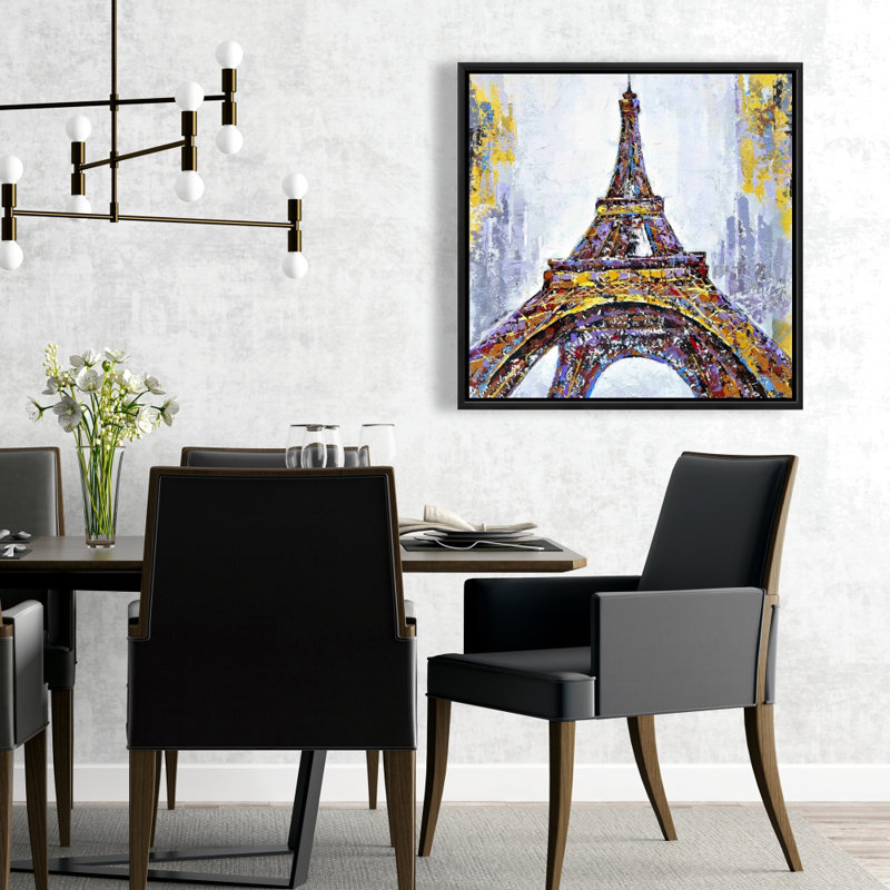 " Abstract Paint Splash Eiffel Tower "