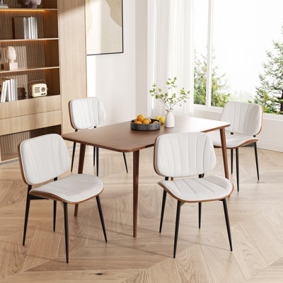 Stylish Faux Leather Dining Chairs: Elegant Side Chairs For Dining Rooms, Kitchens, And Living Spaces