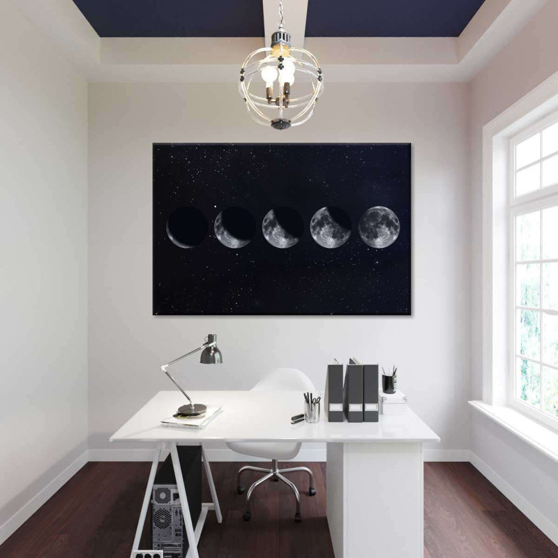 Moon Moon Phases, reproduction sur toile, H 8 po x l 12 po x P 1 po