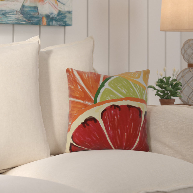 Housse et insert de coussin carré Vathylakas, H 26 po x l 26 po x P 3 po