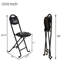 Tabouret pliant 2 pièces avec dossier, tabouret pliant rembourré et rembourré, chaises pliantes portatives pour la cuisine intérieure et extérieure